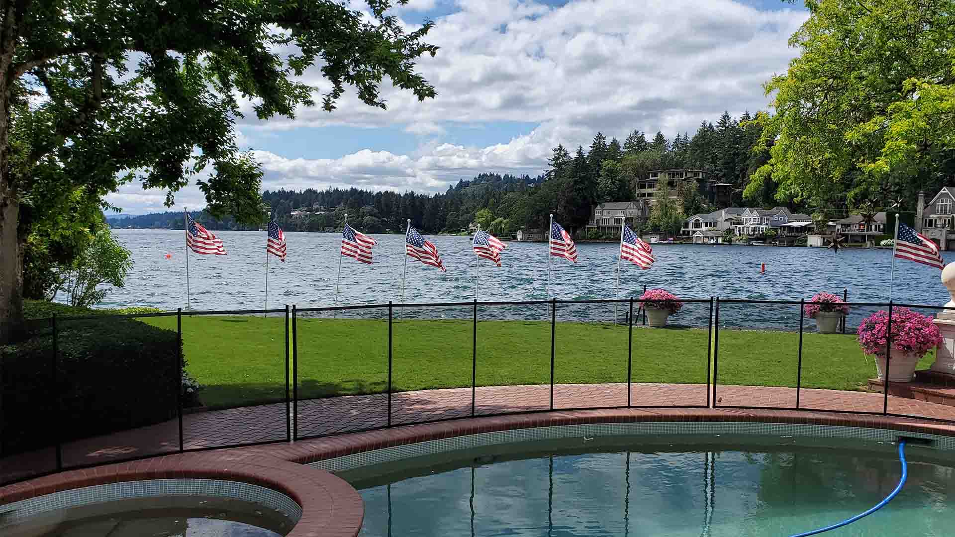 flags-and-pool-fence